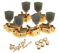 ALFAAL Guitar Sealed Tuners Tuning Pegs Machine Heads 3 Right Hand 3 Left Hand String Bass Guitar,Golden