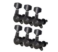 ALFAAL Guitar String Locking Tuners Tuning Pegs Guitar Black 6R Machine Heads Acoustic Electric Guitar Parts Accessories