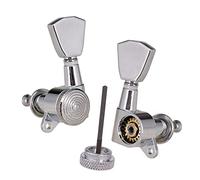 ALFAAL Guitar String Tuning Pegs Keys Tuners Machine Head 3R3L Silver
