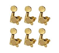 ALFAAL Guitar String Tuning Pegs Tuning Machines Sealed Machine Heads Grover Tuners Tuning Keys Oval Button 6 Left (Color : Gold 6 Right)