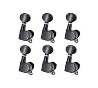 ALFAAL Guitar String Tuning Pegs Tuning Machines Sealed Machine Heads Grover Tuners Tuning Keys Oval Button 6 Left (Color : Black 6 Right)