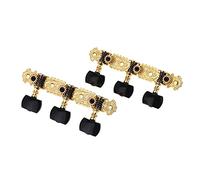 ALFAAL Guitar Tuners 1 Pair Gold-Plated 3 Machine Head Classical Guitar String Tuning Keys Pegs For Acoustic Guitars