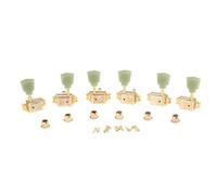 ALFAAL Guitar Tuning Pegs String Tuners 3R 3L Machine Heads String Tuning Key Pegs Tuners Folk/Electric Guitar Gold