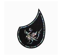 ALFAAL Handmade Classical Folk Acoustic Guitar Pickguard Rosewood Color Shell Inlaid Carved Pickguard Acoustic Guitar Pickguards