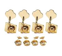 ALFAAL Heavy Duty 4 Pcs Open Right Handed Tuner Tuning Peg For Electric Bass Guitar