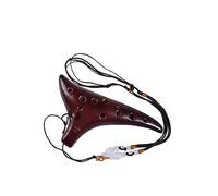 ALFAAL High C Key 12 Hole Ocarina Instrument Smoked Wind Instrument