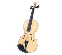 ALFAAL High Gloss Finish Wood Color 4/4 Acoustic Violin With Violin Set 4-4 3-4 1-2 1-4 1-8 Size Violin Starter Kit (Color : 4-4)
