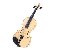 ALFAAL High Gloss Finish Wood Color 4/4 Acoustic Violin With Violin Set 4-4 3-4 1-2 1-4 1-8 Size Violin Starter Kit (Color : 3-4)