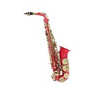 ALFAAL Instrument saxophone Gold Lacquer Key Red Lacquer Body Full Set Saxophone Alto Saxophone E Flat Beginner Saxophone Complete Set