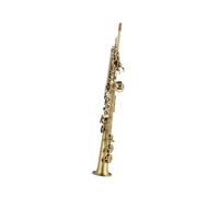 ALFAAL Instrument saxophone Popular Saxophone Soprano Bb Retro Sax Antique Copper Musical Instrument With Case All Accessories(Leather bag)