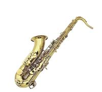 ALFAAL Instrument saxophone Professional Tenor Saxophone B Flat French Carving Craft Instrument Nostalgic Sax Tenor(High-end leather bag)