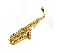 ALFAAL Instrument saxophone Stronger Resonance Professional Alto Drop E Saxophone Gold Alto Band Mouth Piece Reed