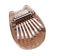 ALFAAL Kalimba 17 Key 8 Key Kalimba Musical Instrument Mini Music Keyboard Thumb Piano Acrylic Thumb Piano Portable(C)
