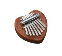 ALFAAL Kalimba 17 Key 8-Key Mini Kalimba Thumb Piano Wooden Small Wearable Musical Instrument(B)
