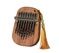 ALFAAL Kalimba 17 Key 8-Key Practice Kalimba Wooden Compact Kalimba With Tuning Hammer Finger Piano For Beginners(B)