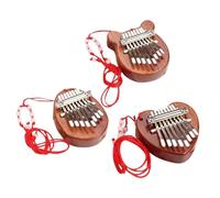 ALFAAL Kalimba 17 Key 8 Keys Mini Kalimba With Lanyard Finger Piano Finger Thumb Piano Piano Music Lover(B)