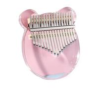 ALFAAL Kalimba 17 Key Acrylic Transparent Kalimbas 17 21 Keys Mini Fingers Piano Beginner Musical Keyboard Instruments(A17)
