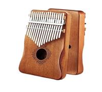 ALFAAL Kalimba 17 Key Kalimba 17 Keys Thumb Piano Music Box Portable Eginners Musical Instruments With Tuner Hammer(A)