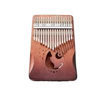 ALFAAL Kalimba 17 Key Mahogany Professional Instrument Kalimba 17 Key Notes Miniature Klingba Instrument Piano(B)