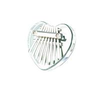 ALFAAL Kalimba 17 Key Music Lovers Transparent Thumb Mini Organ Acrylic Kalimba Keyboard Instrument 8 Keys(D)