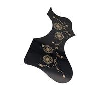 ALFAAL Left And Right Hand Acoustic Guitar Protection Pickguard Anti-scratch Plate Acoustic Guitar Pickguards (Color : 1R Bk)