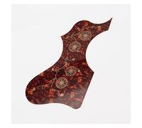 ALFAAL Left And Right Hand Acoustic Guitar Protection Pickguard Anti-scratch Plate Acoustic Guitar Pickguards (Color : 1L Brown)
