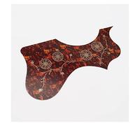 ALFAAL Left And Right Hand Acoustic Guitar Protection Pickguard Anti-scratch Plate Acoustic Guitar Pickguards (Color : 1R Brown)