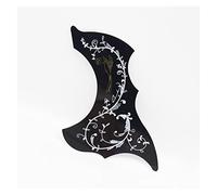 ALFAAL Left And Right Handed 40" 41" Professional Acoustic Guitar Pickguard Anti-scratch Plate 4 Color Acoustic Guitar Pickguards (Color : 1R Bk)
