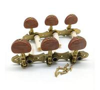 ALFAAL Left Right Classical Guitar String Tuning Pegs Machine Heads Tuners Keys 3L3R Professional Guitar Accessories (Color : Gun Color)