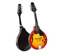 ALFAAL Mandolin Instrument For Beginners Electric Mandolin Top Spruce Acoustic 8 Strings Highgloss Hollow F Sound Hole Sunburst Mandolin Instrument