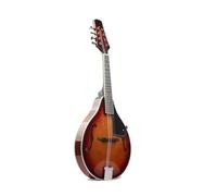 ALFAAL Mandolin Instrument For Beginners Four-string Acoustic Mandolin Bright Linden Wood National Musical Instrument Mandolin Steel String Round Hole Mandolin(E)