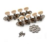 ALFAAL Mandolin Tuning Keys Machine Heads Tuners Tuning Keys Pegs For Mandolin Instrument Gold/Nickel Plated (Color : Chrome 1R1L)