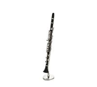 ALFAAL Mini musical instrument models Black Clarinet Model Decoration Realistic Miniture Musical Instrument Home Desktop Ornaments