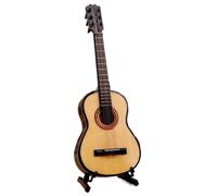 ALFAAL Mini musical instrument models Classic Guitar Guitar Ornaments Mini Guitar Model Wooden Musical Instrument Decorative Ornaments(25cm)