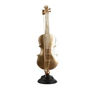 ALFAAL Mini musical instrument models Instrument Golden VIOLIN Saxophone Musical Artwork Decorative Figurines Home Decoration Accessories Ornaments(B)