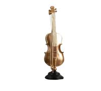 ALFAAL Mini musical instrument models Light Luxury Musical Instrument Ornaments Music Art Resin Crafts Violin Saxophone French Horn Decorative Articles(Violin)