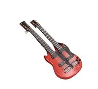 ALFAAL Mini musical instrument models Mini Electric Guitar Model Musical Instrument Model Ornaments Electric Bass Model Ornaments(D)