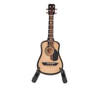 ALFAAL Mini musical instrument models Miniature Acoustic Guitar Model Mini Wooden Guitars Musical Instrument Ornament Home Room Desktop Decoration