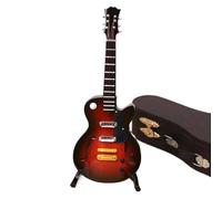 ALFAAL Mini musical instrument models Miniature Electric Guitar Mini Musical Instrument Instrument Ornaments Model Collection Ornament Home Decoration(18cm)