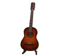 ALFAAL Mini musical instrument models Miniature Guitar Mini Guitar Model Wooden Musical Instrument Guitar Decoration Gift Decorative Ornaments(10cm)