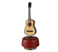 ALFAAL Mini musical instrument models Miniature Guitar Model Music Box Replica Mini Violin Harp Musical Boxes Musical Instrument Ornaments Display(A)