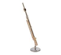 ALFAAL Mini musical instrument models Miniature Musical Instrument Ornaments Brass Gold Plated Small Decoration Trumpet Trombone Harp Flute Ornaments(C)