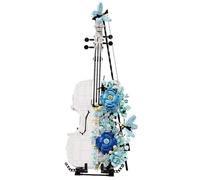 ALFAAL Mini musical instrument models Modern Style Flower Sea Violin Ornament Model Assembled Music Lover Ornament