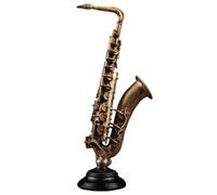 ALFAAL Mini musical instrument models Musical Instrument Retro Model Ornaments Saxophone Resin Home Desktop Ornaments Creative Decoration