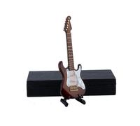 ALFAAL Mini musical instrument models Personalized Miniature Guitar Violin Model Replica With Stand And Case Mini Cello Musical Instrument Ornaments(H)