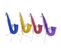 ALFAAL Mini musical instrument models Saxophone Creative Ornaments Saxophone Model Professionally Made Aluminum Wire Office Ornaments