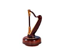 ALFAAL Mini musical instrument models Saxophone Ornaments Trumpet Yueqin Harp Music Box Creative Musical Instrument Model Ornaments(H)