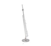 ALFAAL Mini musical instrument models Silver Copper Miniature Flute With Stand Mini Musical Instrument Model Accessory Gift Home Decoration Ornaments