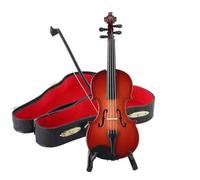 ALFAAL Mini musical instrument models Wood Music Mini Instrument Violin Model Decoration Music(B12)