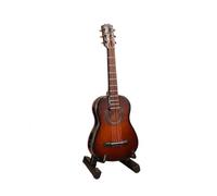 ALFAAL Mini musical instrument models Wooden Miniature Electric Guitar Model With Display Stand Instruments Ornament(B)